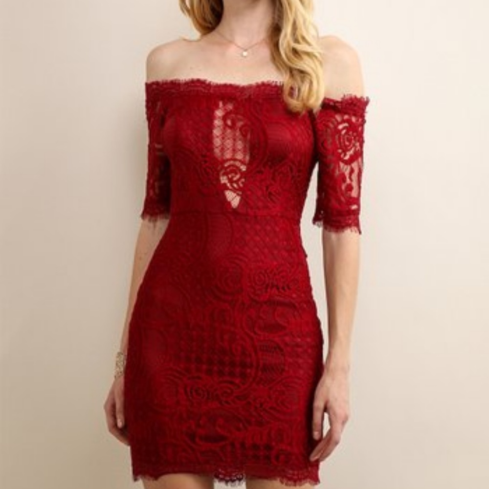 Red Lace Dress
